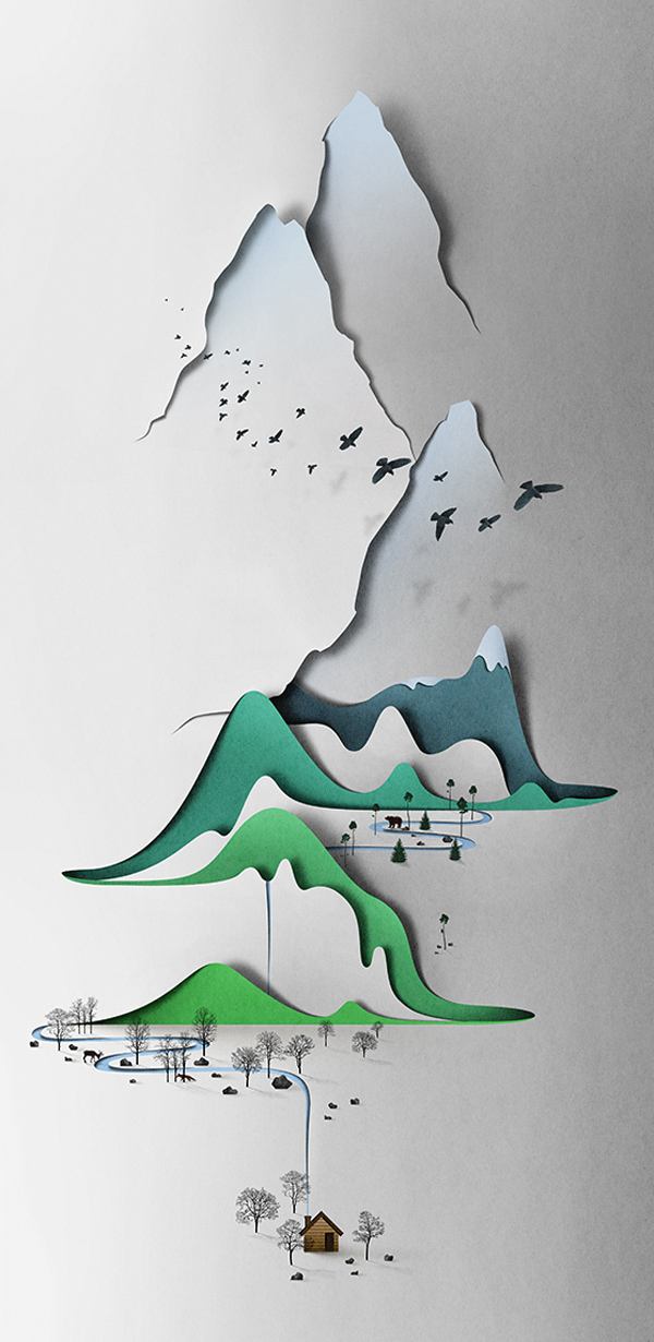 Vertical landscape by Eiko Ojala1 3D Illustrations by Eiko Ojala
