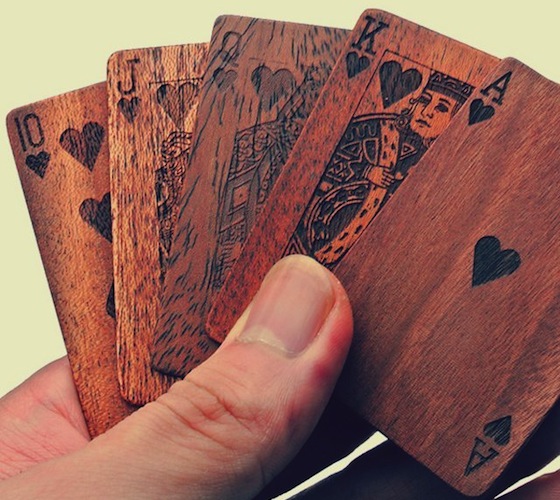 Wooden Deck Of Cards Wooden Deck Of Cards 