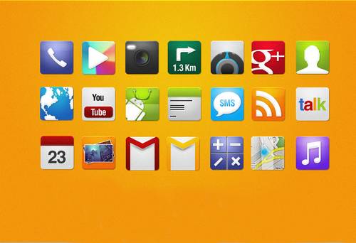 android apps iconset 81 25 Free Icon Sets For Your Android Applications