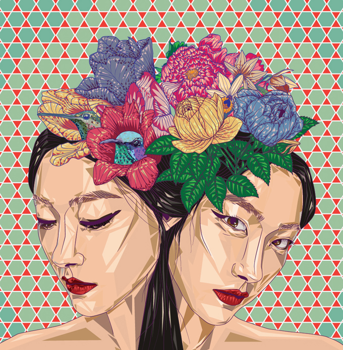 botanica modern Illustrator Maria Umievskaya