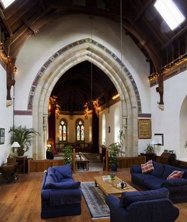 Old English Church Transformed into A Gothic Home chuch 2 Old English Church Transformed into A Gothic Home