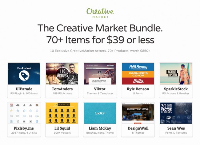 cm dealotto bundle items 650x472 Creative Market Bundle: 70+ Items for $39 or less, worth $850!