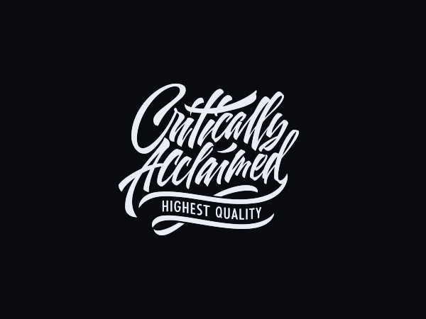 criticallyacclaimed11 Expressive Lettering and Calligraphy by Sergey Shapiro