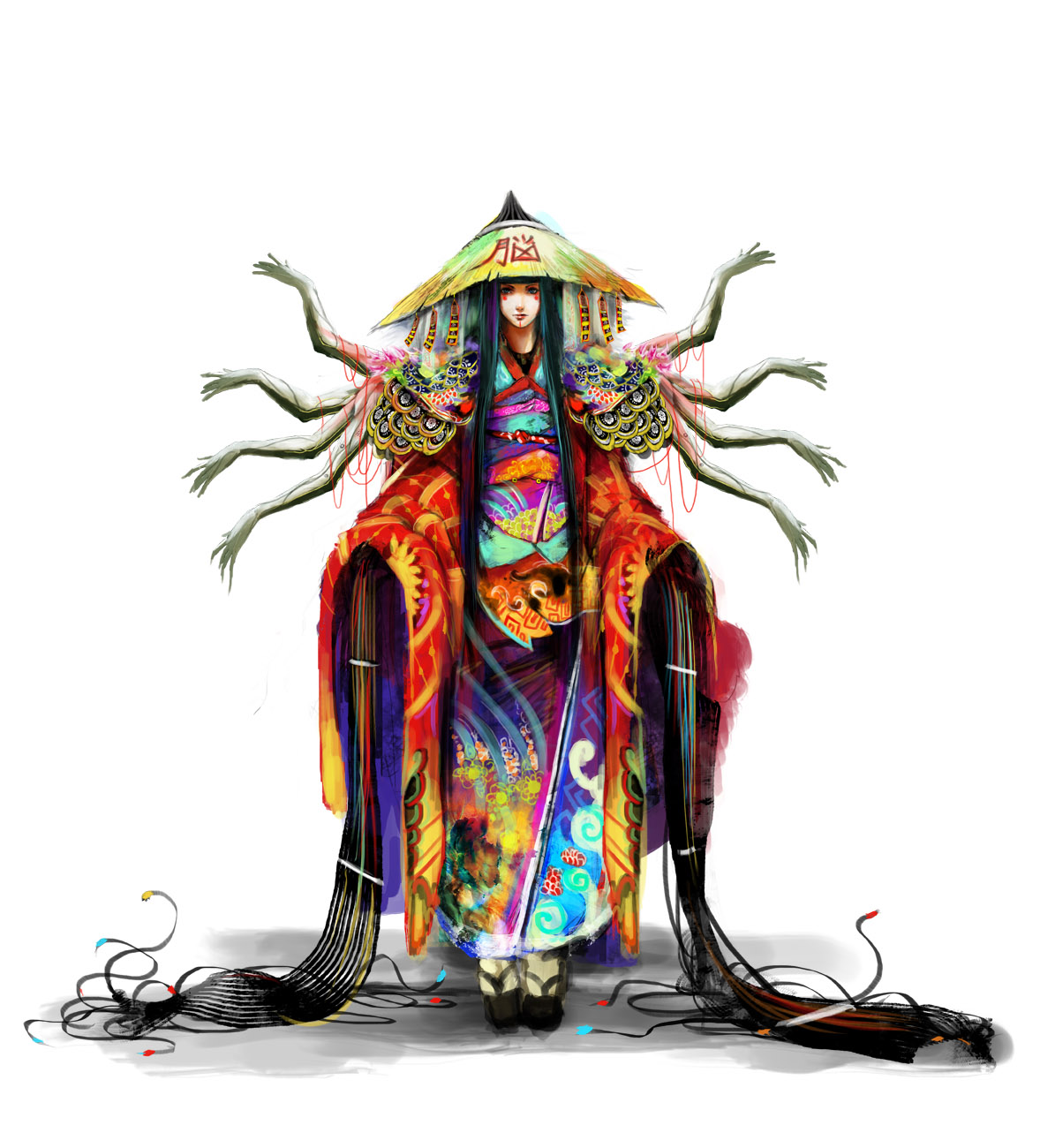 Vividly Messy Digital Paintings from Muju data priestess1 Vividly Messy Digital Paintings from Muju
