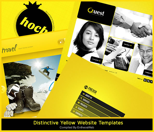 Distinctive Yellow Website Templates dywt fimg Distinctive Yellow Website Templates