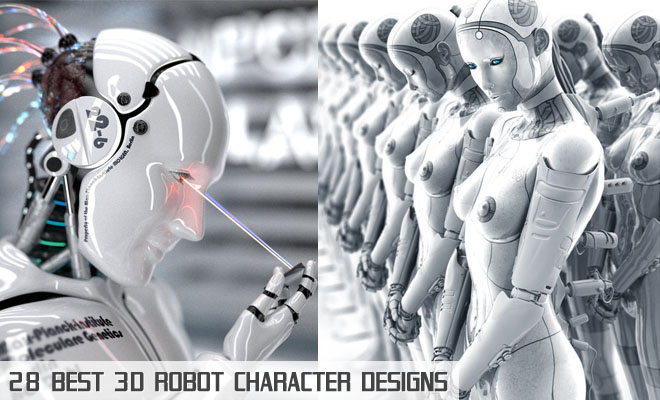 28 Best Futuristic and Glamorous 3D Robot Character Designs for your inspiration f675 28 Best Futuristic and Glamorous 3D Robot Character Designs for your inspiration