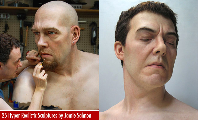 25 Hyper Realistic Silicone Portrait Sculptures by Jamie Salmon f725 25 Hyper Realistic Silicone Portrait Sculptures by Jamie Salmon