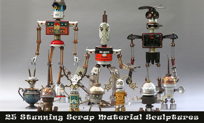 25 Scrap Material Sculptures by Brain Marshall The worlds first robot orphanage f760 25 Scrap Material Sculptures by Brain Marshall The worlds first robot orphanage