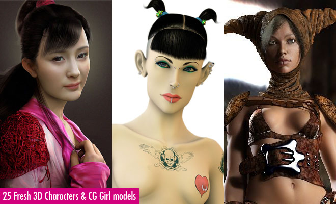 f830 25 Fresh 3D Character Designs and CG Girl models for your inspiration