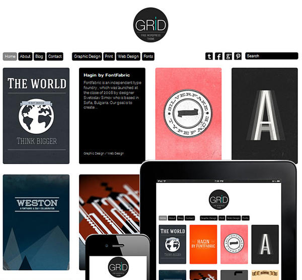 FREE: Grid Theme grid responsive theme FREE: Grid Theme
