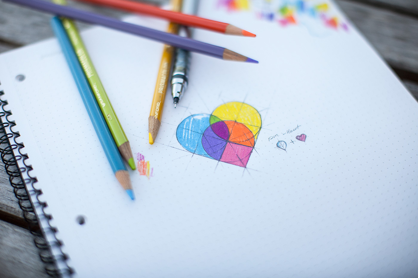 Beautiful Brainstorming: 25 Inspirational Icon Sketches heartpinshd11 Beautiful Brainstorming: 25 Inspirational Icon Sketches