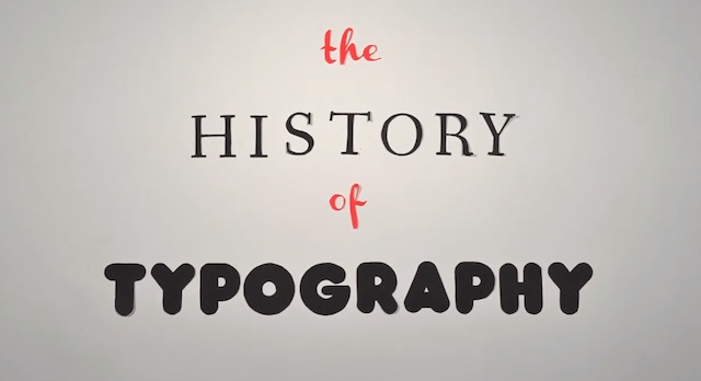 The History of Typography – Animated Short history of typography 01 The History of Typography – Animated Short