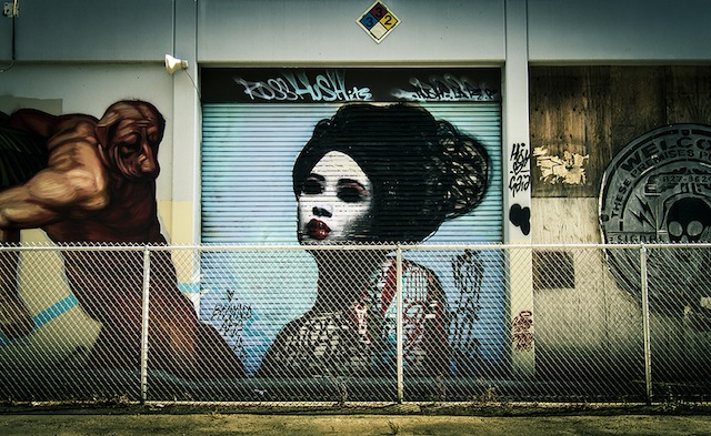 hush theonepointeight la 01 New HUSH Mural @ Branded Arts Building // Los Angeles