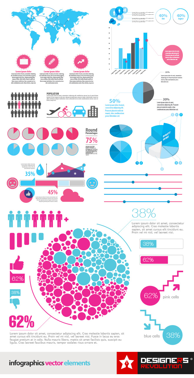 Infographic Vector elements by Designers Revolution infographics vector elements Infographic Vector elements by Designers Revolution