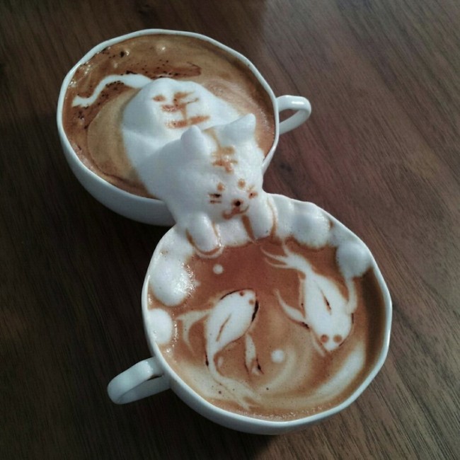 kazukiyamamoto3dlatteart3 650x650 3D Coffee Art by Kazuki Yamamoto