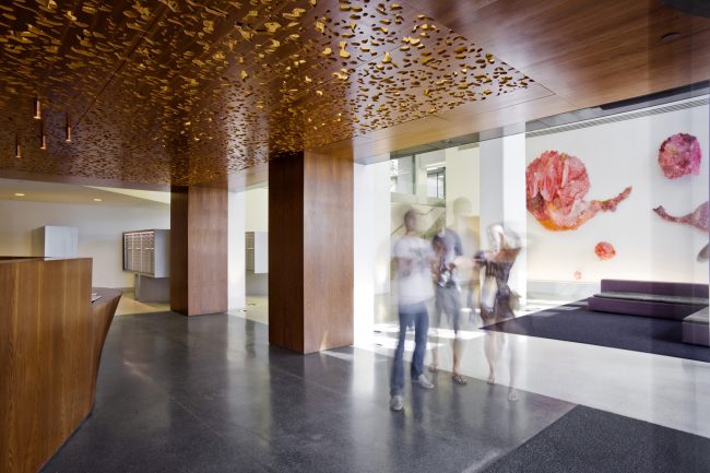 kent lobby IMG 40801 650x433 184 Kent Ave by SLADE ARCHITECTURE