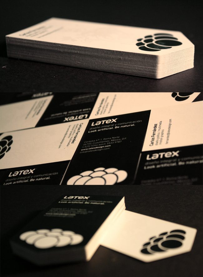 latex business card design 650x886 Examples of Creative Business Card Ideas