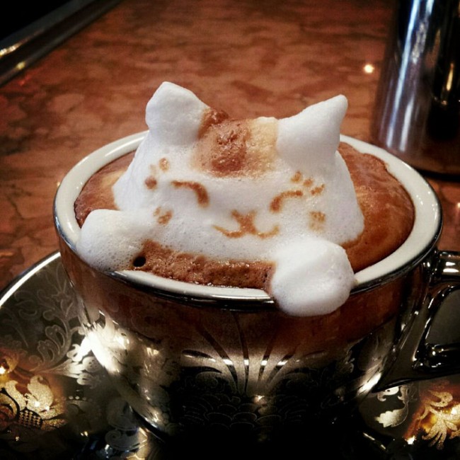 latte coffee art kazuki yamamoto 1 650x650 Latte Art by Kazuki Yamamoto