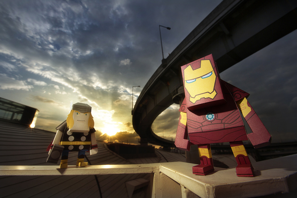 Your Favorite Marvel Superheroes Remodeled as Paper Toy paper toy 02 Your Favorite Marvel Superheroes Remodeled as Paper Toy