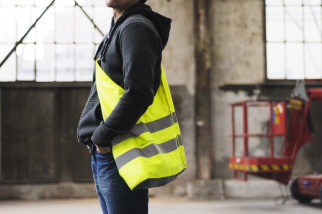 Reflective Biker Bags | by Sputnik Zurich reflective biker bags sputnik zurich large 650x431 Reflective Biker Bags | by Sputnik Zurich