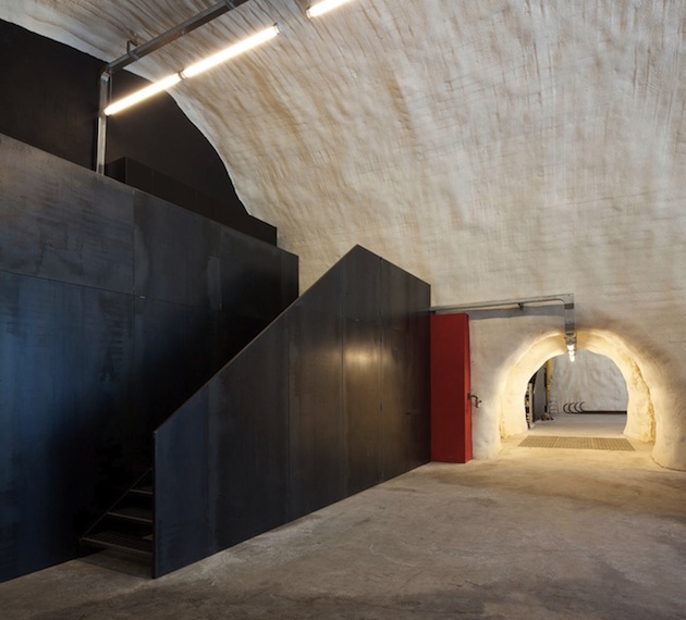 Contemporary Carved Out Rock Building in Italy rock 2 Contemporary Carved Out Rock Building in Italy
