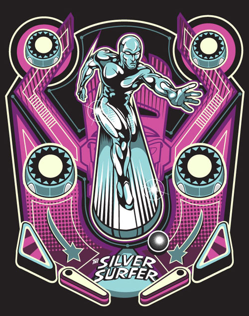 Pinball + Heroes = Marvel Pinball silversurfer Pinball + Heroes = Marvel Pinball