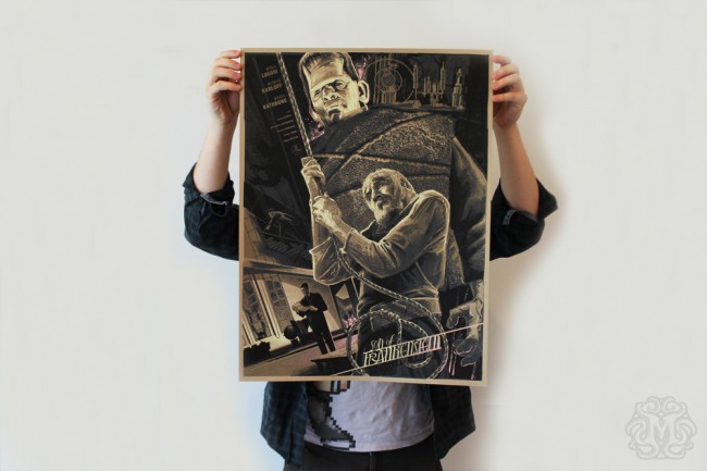 Son of Frankenstein and White Zombie Mondo Prints sof v blog6 650x433 Son of Frankenstein and White Zombie Mondo Prints