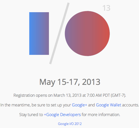 Sixth Annual Google I/O Conference t2 Sixth Annual Google I/O Conference