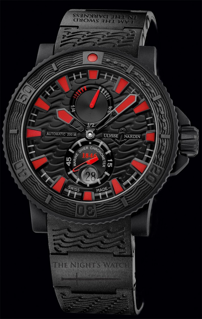 ulysse nardin game of thrones watch 1 650x1025 Ulysse Nardin Game of Thrones Nights Watch 