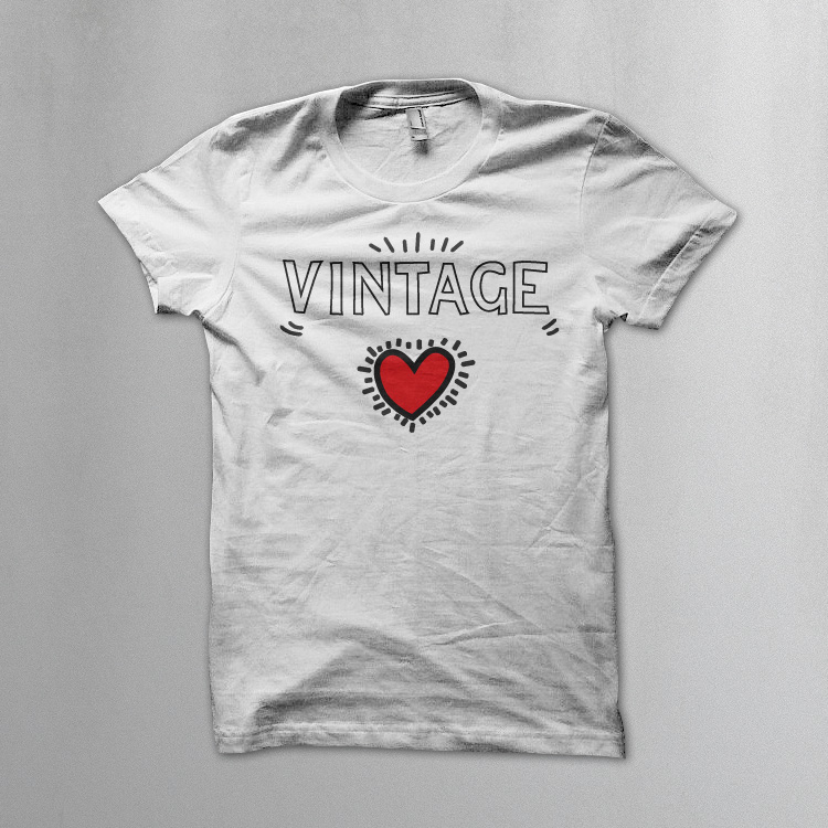 Vintage (Keith Haring style) t shirt. Vintageness collection vintageness 03 vintage keith harring style Vintage (Keith Haring style) t shirt. Vintageness collection
