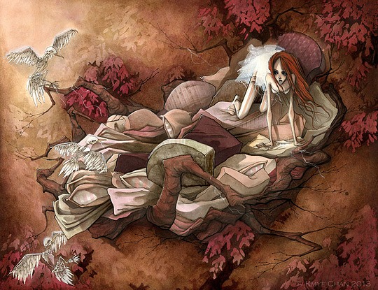 Beautiful Traditional Illustrations by Kmye Chan 001 beautiful traditional illustrations kmye chan Beautiful Traditional Illustrations by Kmye Chan