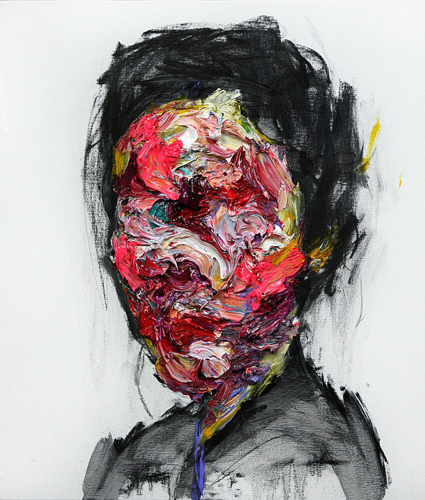 001 oil charcoal canvas kwangho shin Oil & Charcoal on Canvas by KwangHo Shin