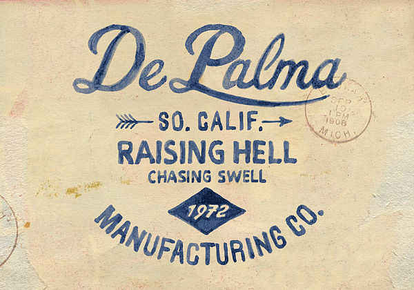 002 brush lettering depalma clothing bmd design Brush lettering for DePalma Clothing by BMD Design