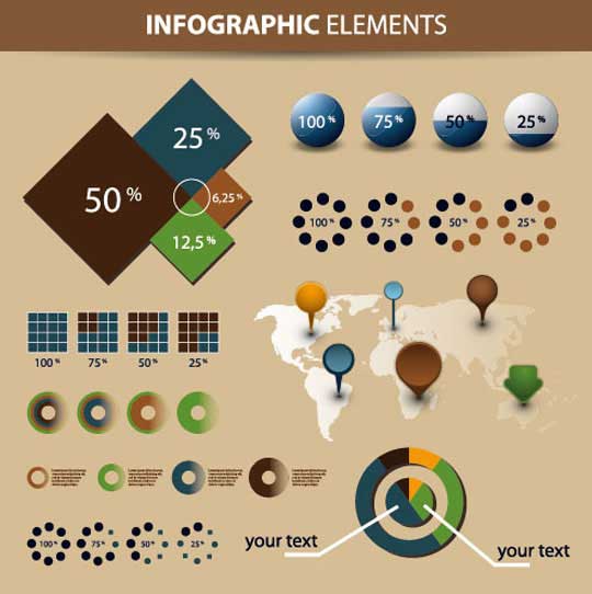 10.infographic vector elements 20 Free Infographic Vector Element Kits