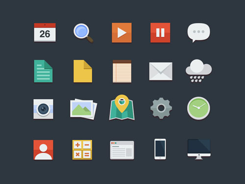 22.free flat icons  Free Flat Icon Sets for Designers