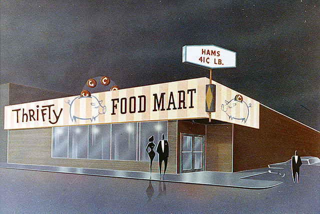 840521745 a4f4387a90 z1 Roadsidepictures. Illustrated Supermarket Signage