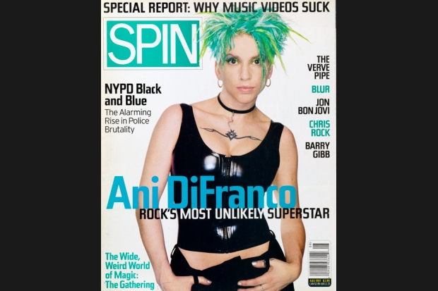 Ani DiFranco 97 08 spin cover 1 SPIN Magazine Covers of the 90s
