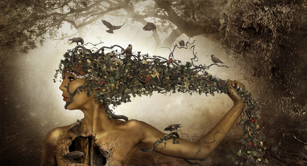 Dryad Photomanipulation Artwork by Margarete