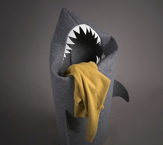  Felt Shark Laundry Hamper