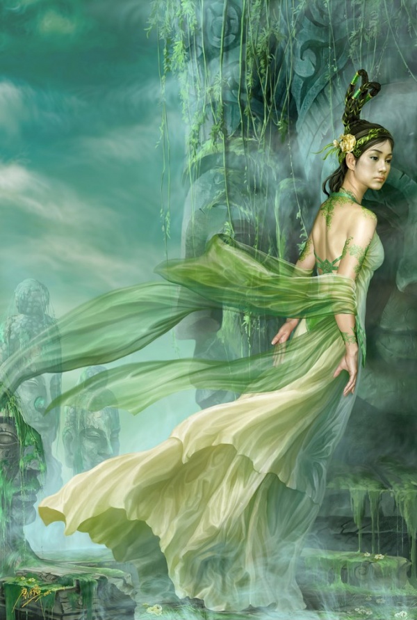 Green CG Art by Tang Yuehui