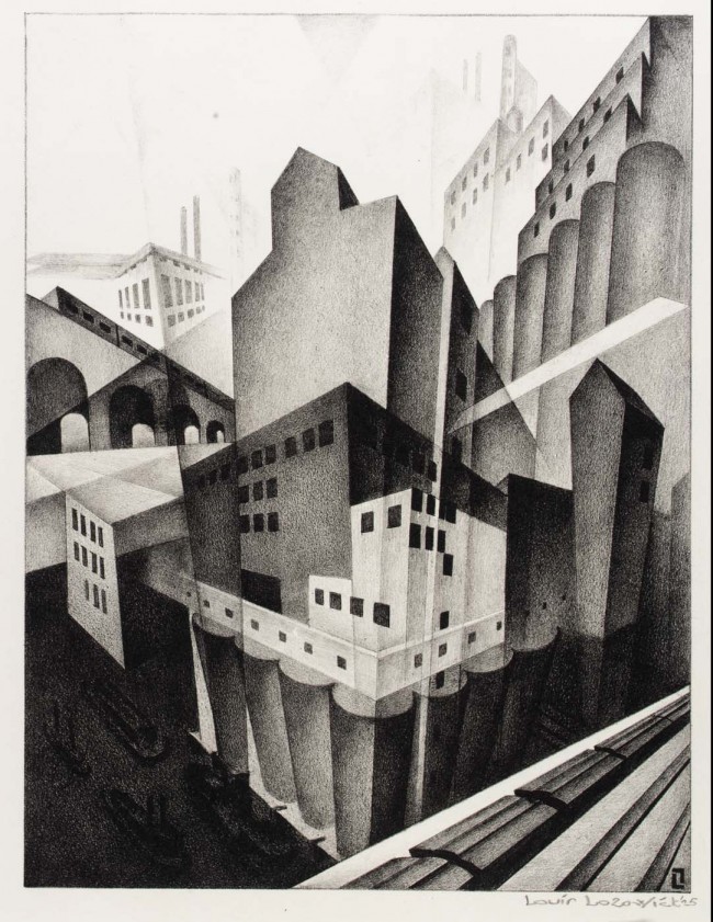 Minneapolis 1925 650x841 Art Deco Litographies by Louis Lozowick