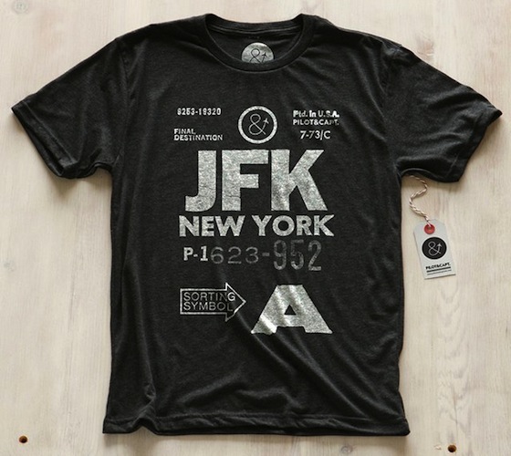  New York JFK Tee by Pilot & Captain