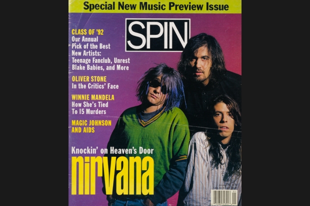 Nirvana 92 01 spin cover SPIN Magazine Covers of the 90s