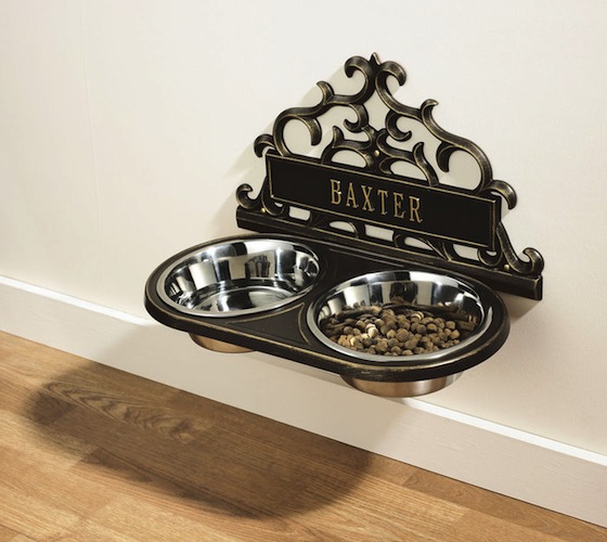 Personalized Wall Mount Pet Feeder Personalized Wall Mount Pet Feeder