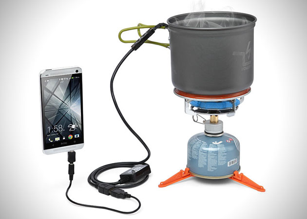Pot Power Any USB Device While Camping with Power Pot