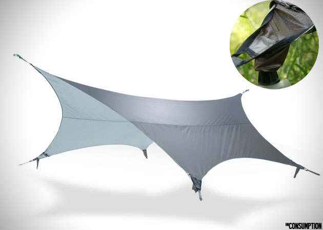 Water The Glider Tent Collects Rain Water Into A Bottle