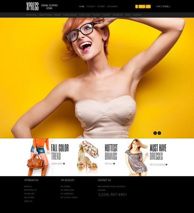 Xpress 650x714 12 Best Prestashop Themes With Big Slider Images
