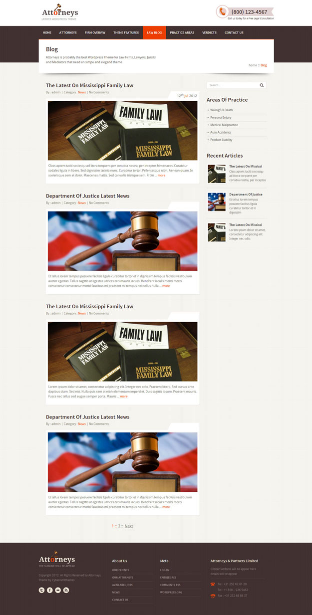 attorneys theme 10 of the Best WordPress Themes for Lawyers