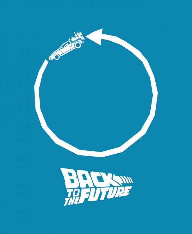 back to the future1 650x792 Saul Bass influenced movie posters part 2