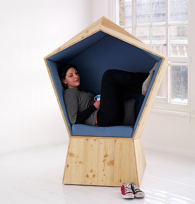 chair 1 Quiet Seating Booth by Studio Tilt